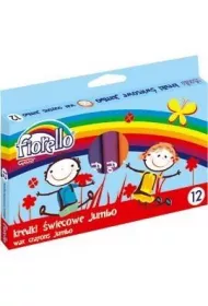 Fiorello Kredki �wiecowe Jumbo 12 szt.