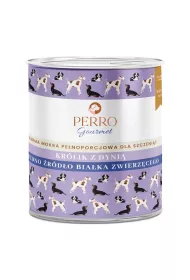 Perro Junior Gourmet Krlik z dyni – monobiakowa formua karma mokra dla szczenit wszystkich ras 800 g