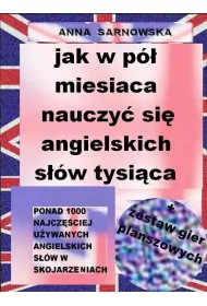 eBook Jak w p miesica nauczy si angielskich sw tysica + zestaw gier planszowych pdf