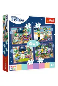 Puzzle 4w1 Trefliki przed snem Dobranoc, Trefliki na noc