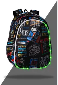 CoolPack Plecak szkolny Jimmy LED Big City