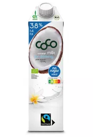 Coco Dr. Martins Coconut milk - napj kokosowy do picia 3,8 % tuszczu bez dodatku cukrw 1 l Bio