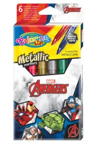 Patio Flamastry metaliczne Colorino Kids Avengers 6 szt.
