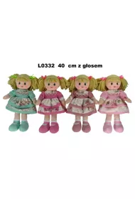 Lalka pluszowa z g�osem 40cm L0332 1szt.mix Sun-Day