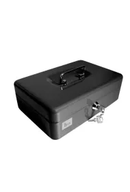 Tetis Kasetka metalowa 19,4x14,4x7,5cm czarna
