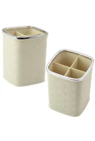 LeanToys Organizer na p�dzle 4 przegrody bia�y 12x9,5cm