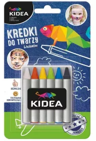 Derform Kidea Kredki do twarzy 6 kolorw