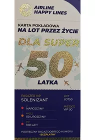 Yeku Karnet karta pok��dowa 50 urodziny m�skie