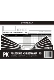 Druki samokopiuj�ce Typograf polecenie ksi�gowania A5 80 (01050)