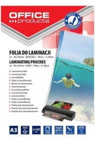 Office Products Folia do laminowania A3, 2x100mikr, b�yszcz�ca, transparentna 100 szt.