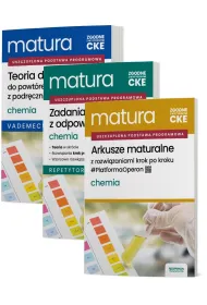Pakiet Matura 2026. Chemia. Zakres rozszerzony: Teoria do matury. Vademecum, Zadania maturalne z odpowiedziami. Repetytorium, Arkusze maturalne z rozwi�zaniami krok po kroku