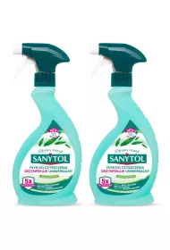 Sanytol Spray uniwersalny do czyszczenia i dezynfekcji o zapachu eukaliptusa Zestaw 2 x 500 ml