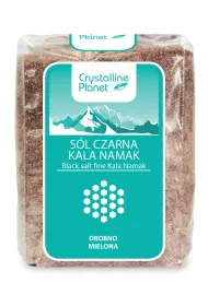 Crystalline Planet S�l czarna kala namak drobno mielona 600 g
