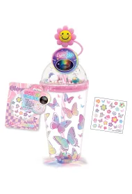 Pecoware Kubek z ozdobn� s�omk� Motylki 500ml