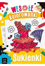 Weso�e kolorowanki. Sukienki