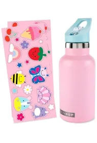 Skip Hop Butelka termiczna z naklejkami r�owa 380 ml