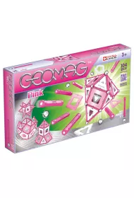 Geomag Pink. Klocki magnetyczne. 104 elementy
