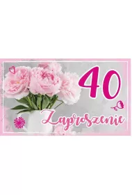 Armin Style Zaproszenie Urodziny 40 10 szt.
