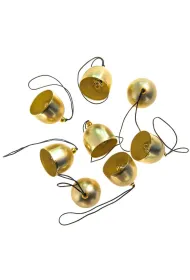 dpCraft Dzwonki metalowe vintage z�ote 2.6cm 8 szt.