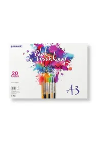 Penword Blok rysunkowy A3 kolor 80g 20 kartek
