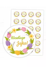 LearnHow Naklejki wielkanocne - weso�ego jajka 24 szt.
