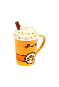 Puckator Kubek ceramiczny z przykrywk� - Pumpkin Spiced..