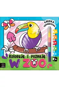 Koloruj� i poznaj�. W zoo. Kredka segmentowa
