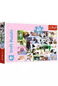 Puzzle 60 el. Koci �wiat Trefl