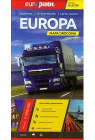 Europa mapa drogowa 1:4000000 plastik