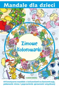Zimowe kolorowanki. Mandale dla dzieci
