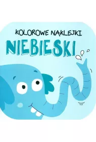 Kolorowe naklejki. Niebieski