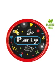 Procos Talerzyki papierowe Gaming Party 20cm 8 szt.