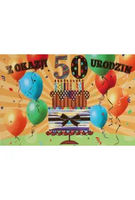 Pan Dragon Karnet B6 Urodziny 50