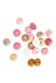 dpCraft Koraliki silikonowe quartz rose 20 szt