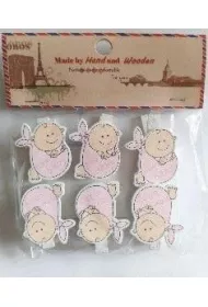 Galeria Hobby Klamerki ozdobne niemowl�ce 6 szt.