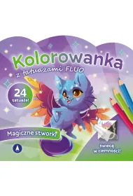 Malowanka 200X190 Kolorowanka z tatua�ami FLUO Magiczne stworki SKRZAT 078893 SK