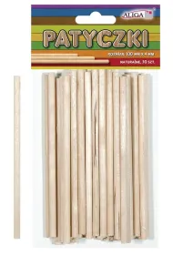 Aliga Patyczki bezbarwne 100x4mm 50 szt