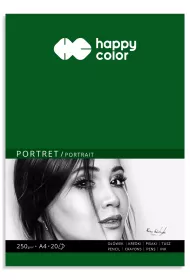 Happy Color Blok PORTRET, ART, A4, 250g, 20 arkuszy 20 kartek