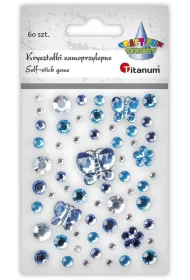 Titanum Kryszta�ki samoprzylepne mix tonacja b��kitna 60sz
