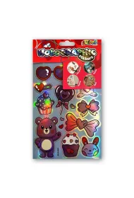 Naklejki holographic cute teddy PENMATE