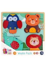 Puzzle Uk�adanka drewniana Safari Bam Bam