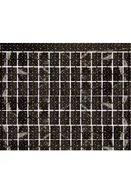 Godan Kurtyna B&C gwiazdki czarna 100 x 200 cm