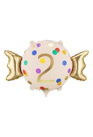 PartyDeco Balon foliowy Cukierek   2  , 61x37 cm, mix  1 op. / 1 szt.