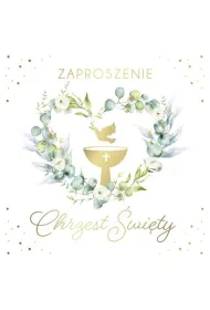 Armin Style ZAPROSZENIE CHRZEST 130X130 Z KOP AS ZP-105 OP10
