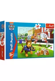 Puzzle 30 el. Pieski w akcji Trefl