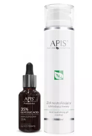 Apis Zestaw Zabieg Eksfoliacja, kwas glikolowy 35% 30 ml + 200 ml