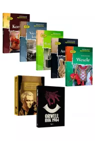 Pakiet lektur: Kordian, Nie-boska komedia, Przedwionie, Antygona, Wesele, Romeo i Julia, Hamlet, Makbet, Rok 1984