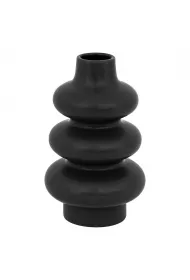 Atmosphera Ceramiczny wazon Clothlide Czarny