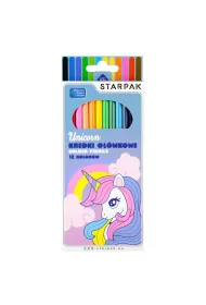Kredki o��wkowe 12 kolor�w Unicorn STARPAK 553553