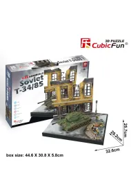Puzzle 3D Soviet T-34/85 /213 element�w/ Cubic Fun
